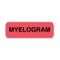 Nevs Position Labels - Myelogram 1/2" x 1-1/2" White w/Red & Black XP-460 - alternate 1